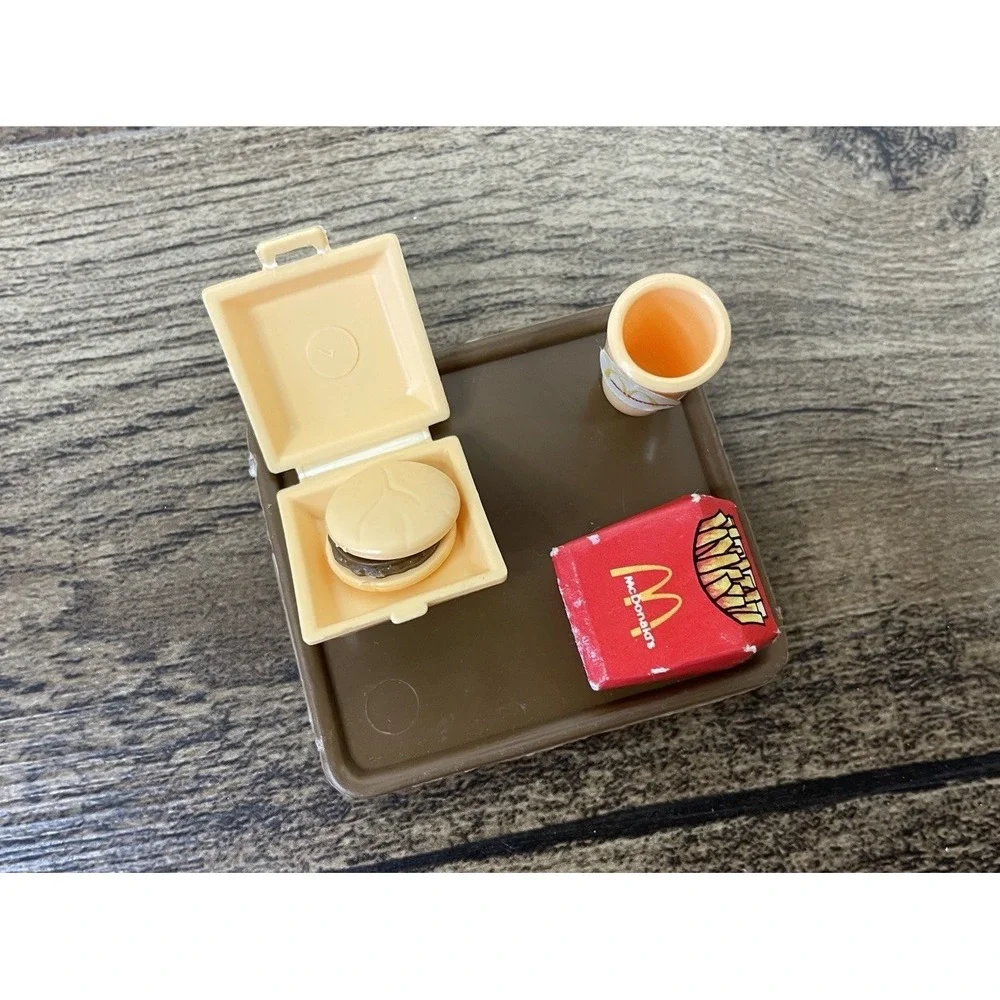 Vintage Barbie Loves McDonald's Restaurant Replacement Pieces Hamburger Fries a